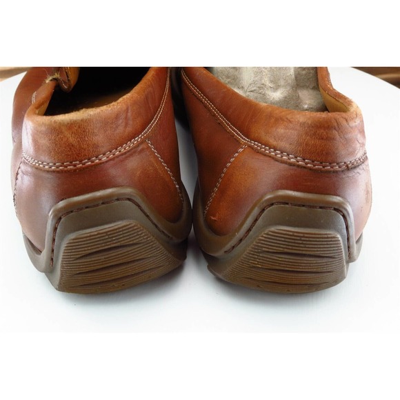 ECCO Shoes Sz 44 M‎ Round Toe Brown Loafer Leather Men